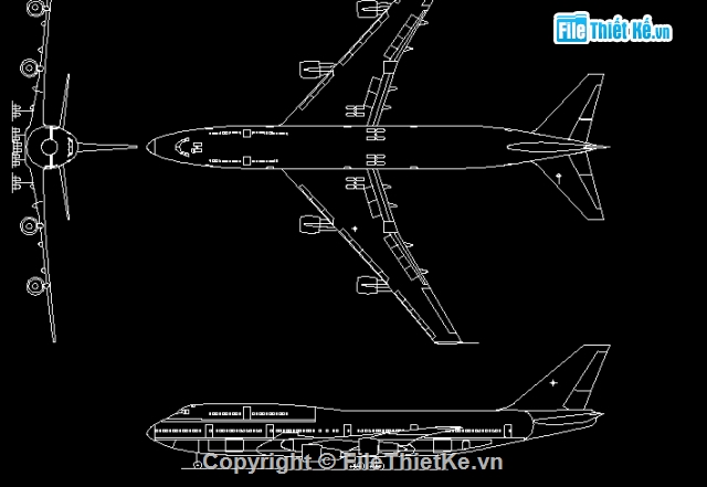 Bản Vẽ Cad Mô Hình Máy Bay Boeing 777 Đẹp Và Kỹ Thuật Cao